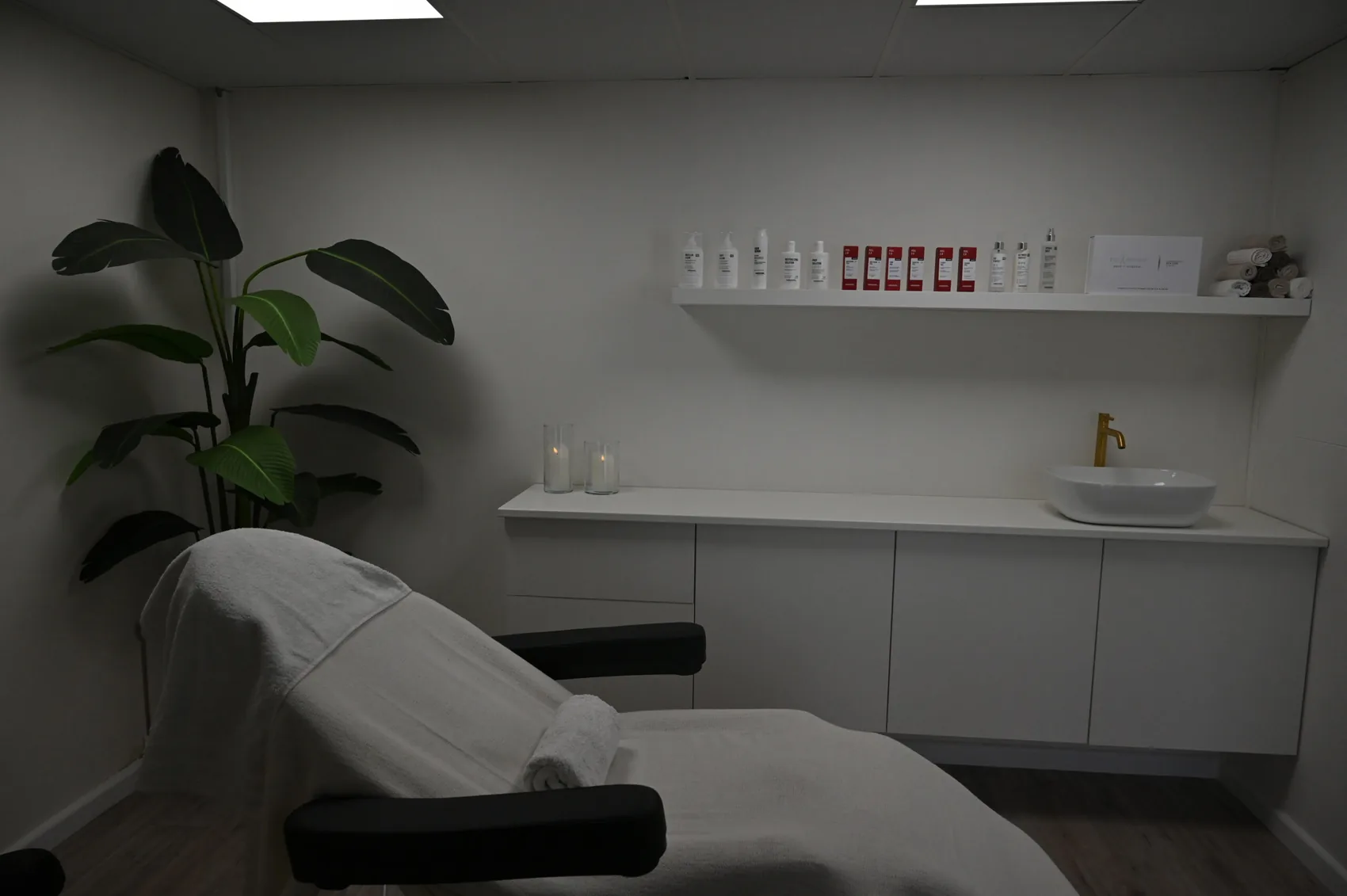 De behandelstoel bij Moons Beauty